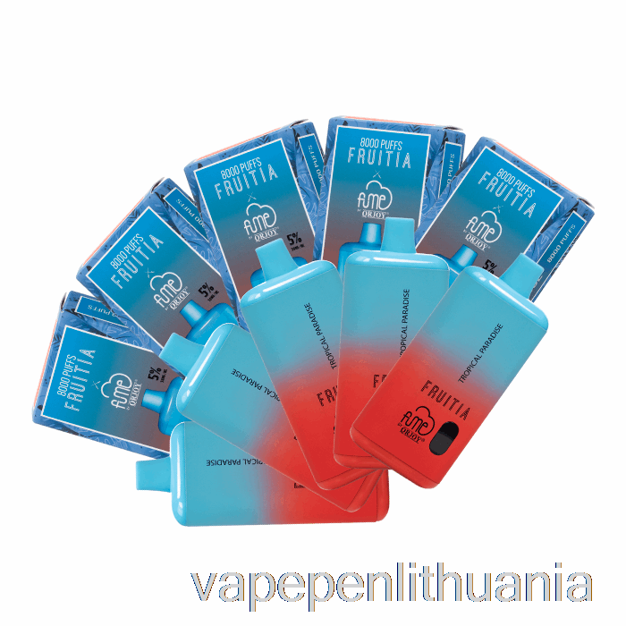 [10 Pakuočių] Fruitia X Fume 8000 Vienkartinis Vape Skystis
